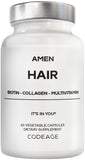 Amen Hair Capsules front view with packaging