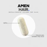 Amen Hair Capsules with a natural background