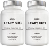Amen Leaky Gut+ Supplement Capsules front view