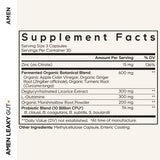 Amen Leaky Gut+ Supplement side view showing capsule