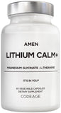 Amen Lithium Calm+ supplement bottle front view
