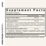 Amen Mood Probiotic Supplement 60 capsules packaging