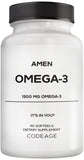 Amen Omega-3 Softgels bottle front view