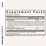 Amen SBO Probiotic Capsules side view showing capsules