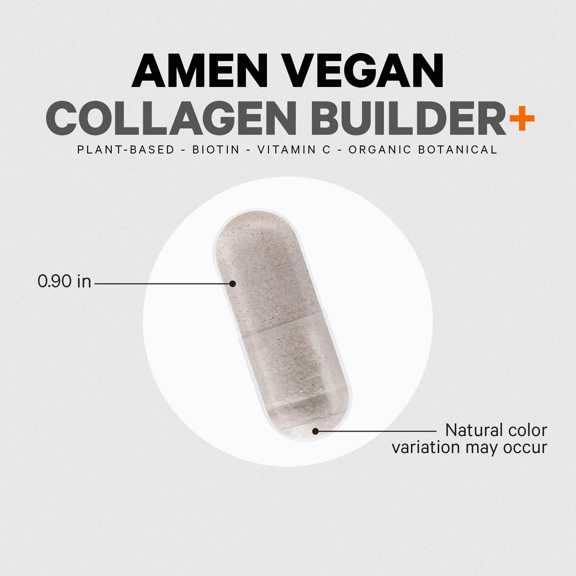 Amen Vegan Collagen Builder supplement with organic fruits
