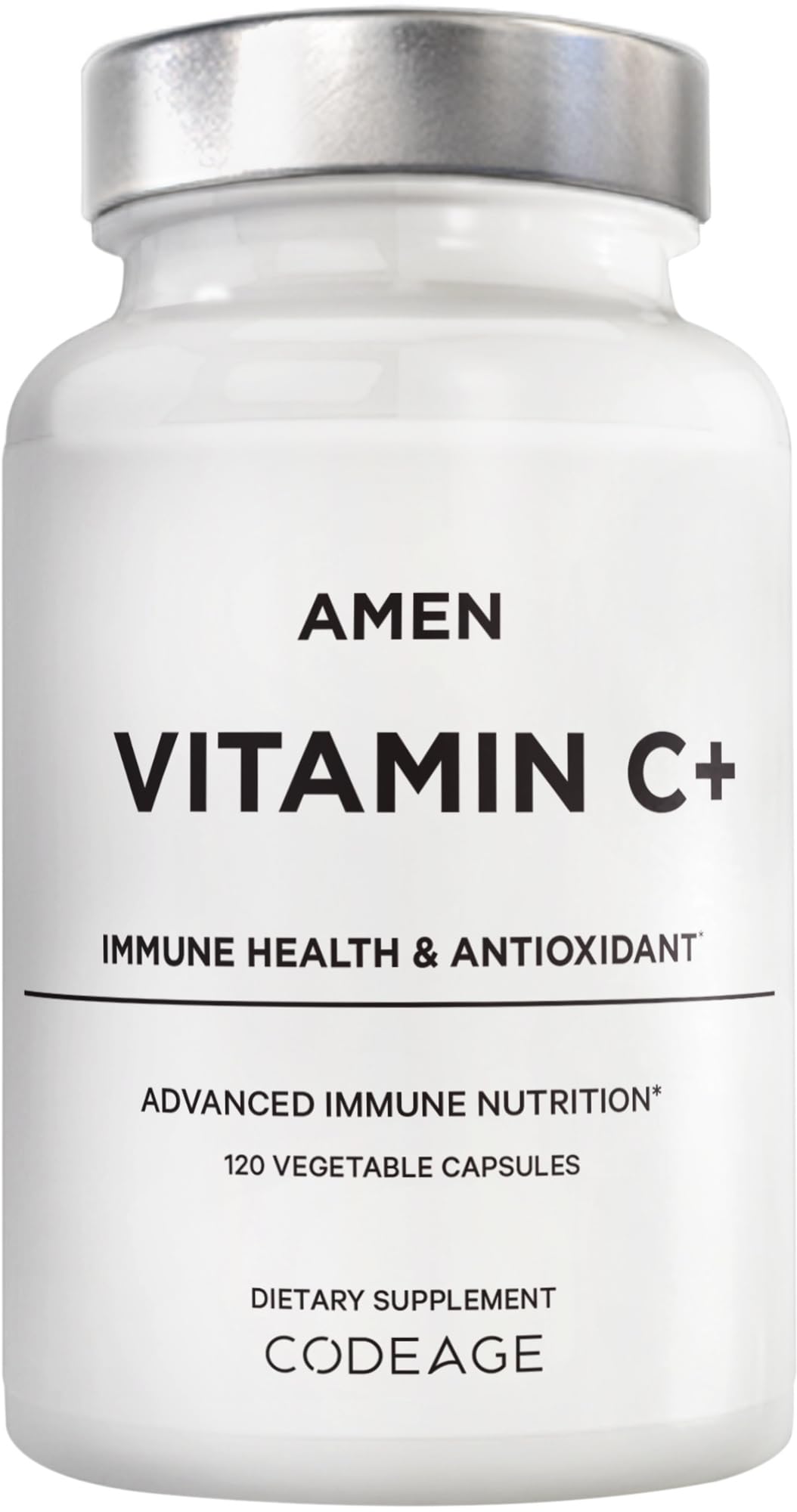 Amen Vitamin C + 1285mg with Zinc 60 Capsules front view