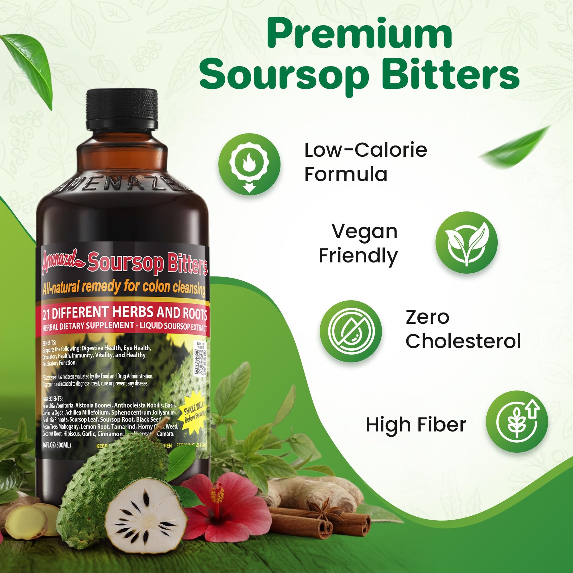 Amenazel Herbal Supplement capsules close-up