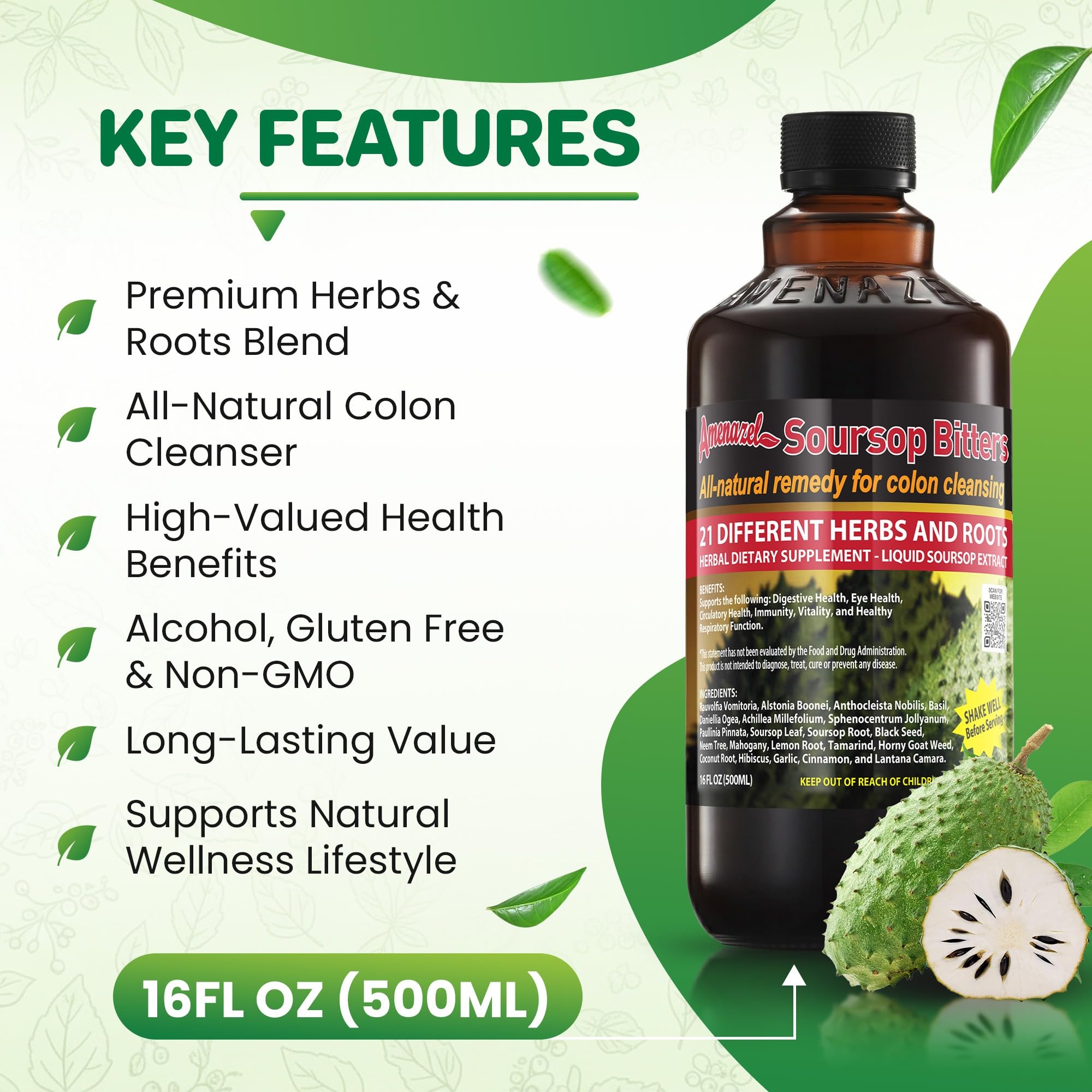 Amenazel Herbal Supplement packaging