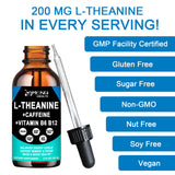 AMENQ hHEALTH L-Theanine & Caffeine Liquid Drops close-up with pineapple