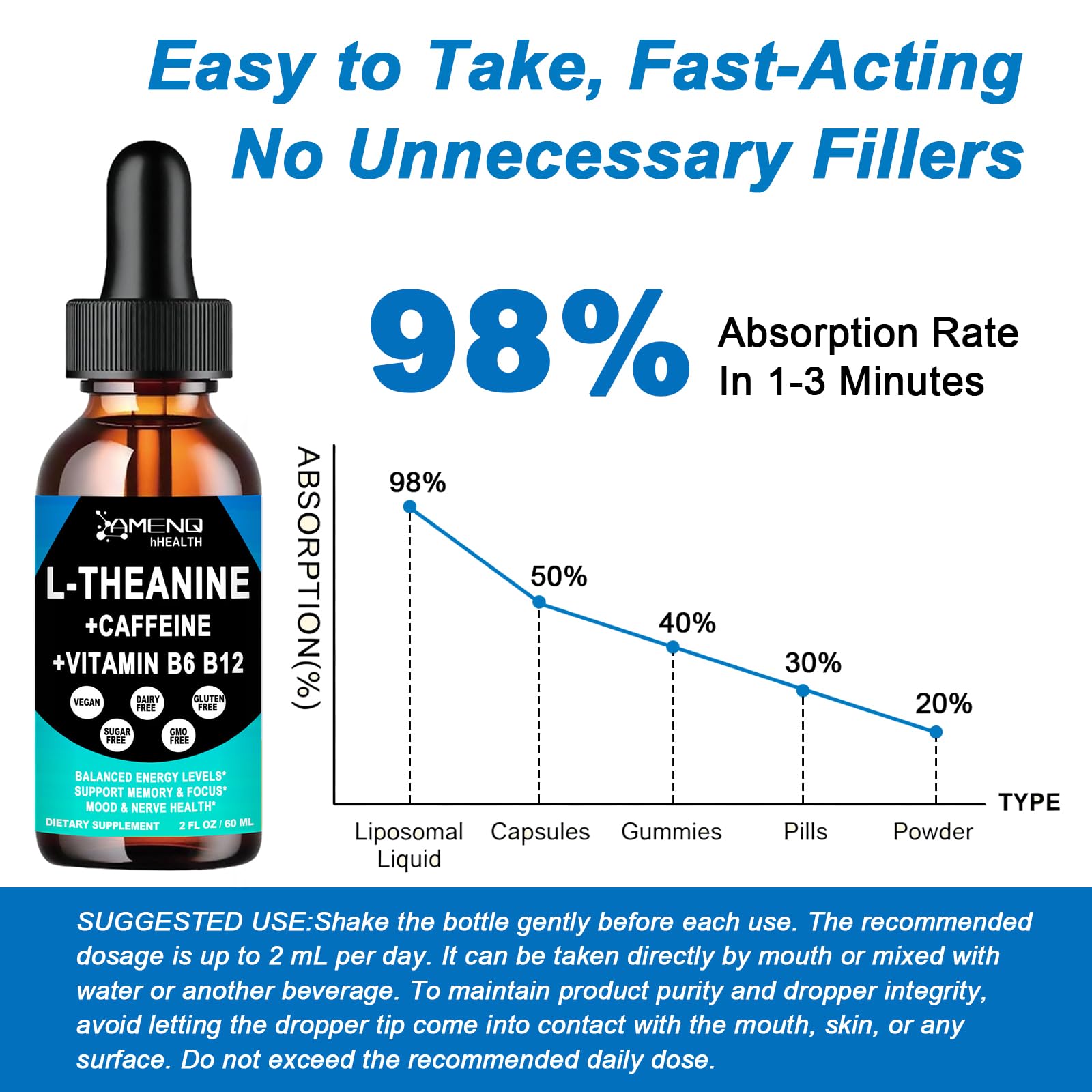 AMENQ hHEALTH L-Theanine & Caffeine Liquid Drops lifestyle scene
