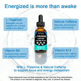 AMENQ hHEALTH L-Theanine & Caffeine Liquid Drops packaging