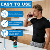 AMENQ hHEALTH L-Theanine Liquid Drops in a glass of water