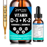 AMENQ hHEALTH Liquid Vitamin D3 K2 Supplement bottle front view