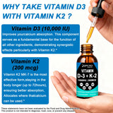 AMENQ hHEALTH Liquid Vitamin D3 K2 Supplement dropper with liquid