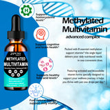 AMENQ hHEALTH Methylated Multivitamin Liquid Drops label close-up