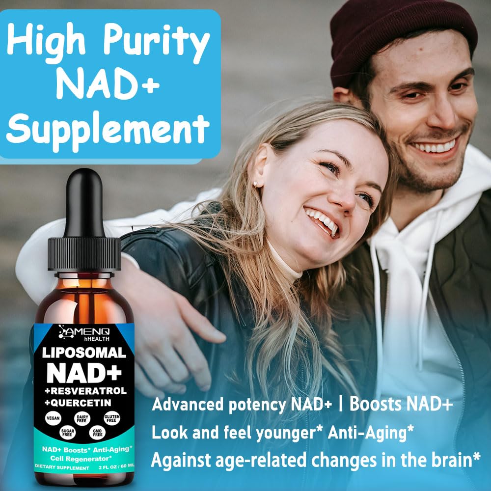 AMENQ hHEALTH NAD Plus Liquid Drops 900mg with fresh pineapple
