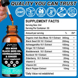AMENQ hHEALTH Sea Moss Drops ingredients close-up