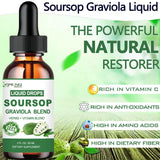 AMENQ hHEALTH Soursop Graviola Liquid Drops bottle with dropper