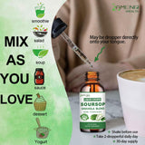 AMENQ hHEALTH Soursop Graviola Liquid Drops dropper close-up