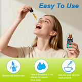 AMENQ hHEALTH Soursop Liquid Drops lifestyle image with smoothie