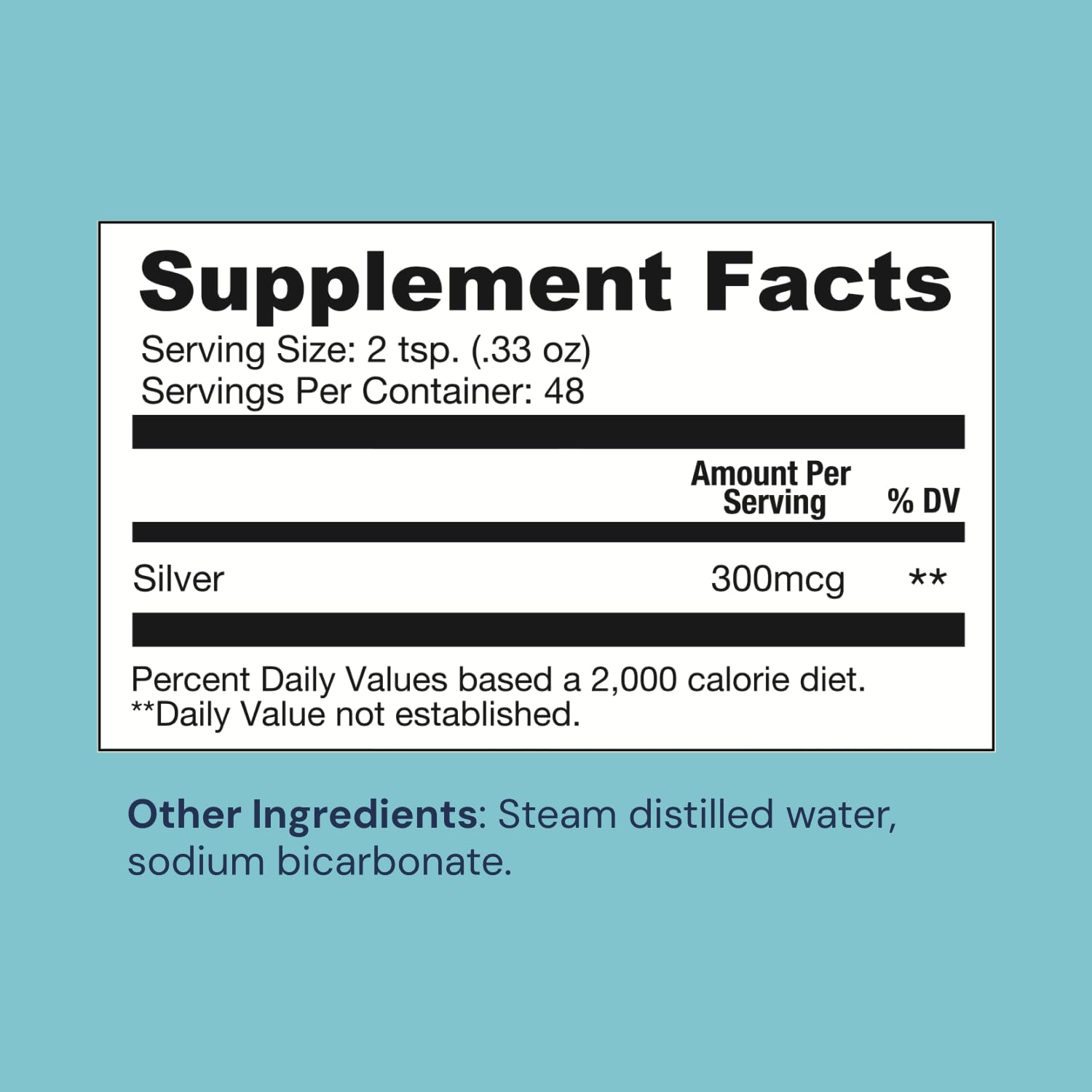 Ameo Life Colloidal Silver 30 ppm Liquid Supplement packaging