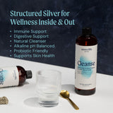 Ameo Life Colloidal Silver 30 ppm Liquid Supplement side view