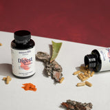 Ameo Life Probiotic Supplement capsules on a wooden surface