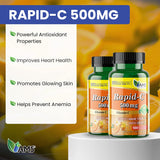 America Medic & Science Rapid-C Vitamin C 500mg supplement side view