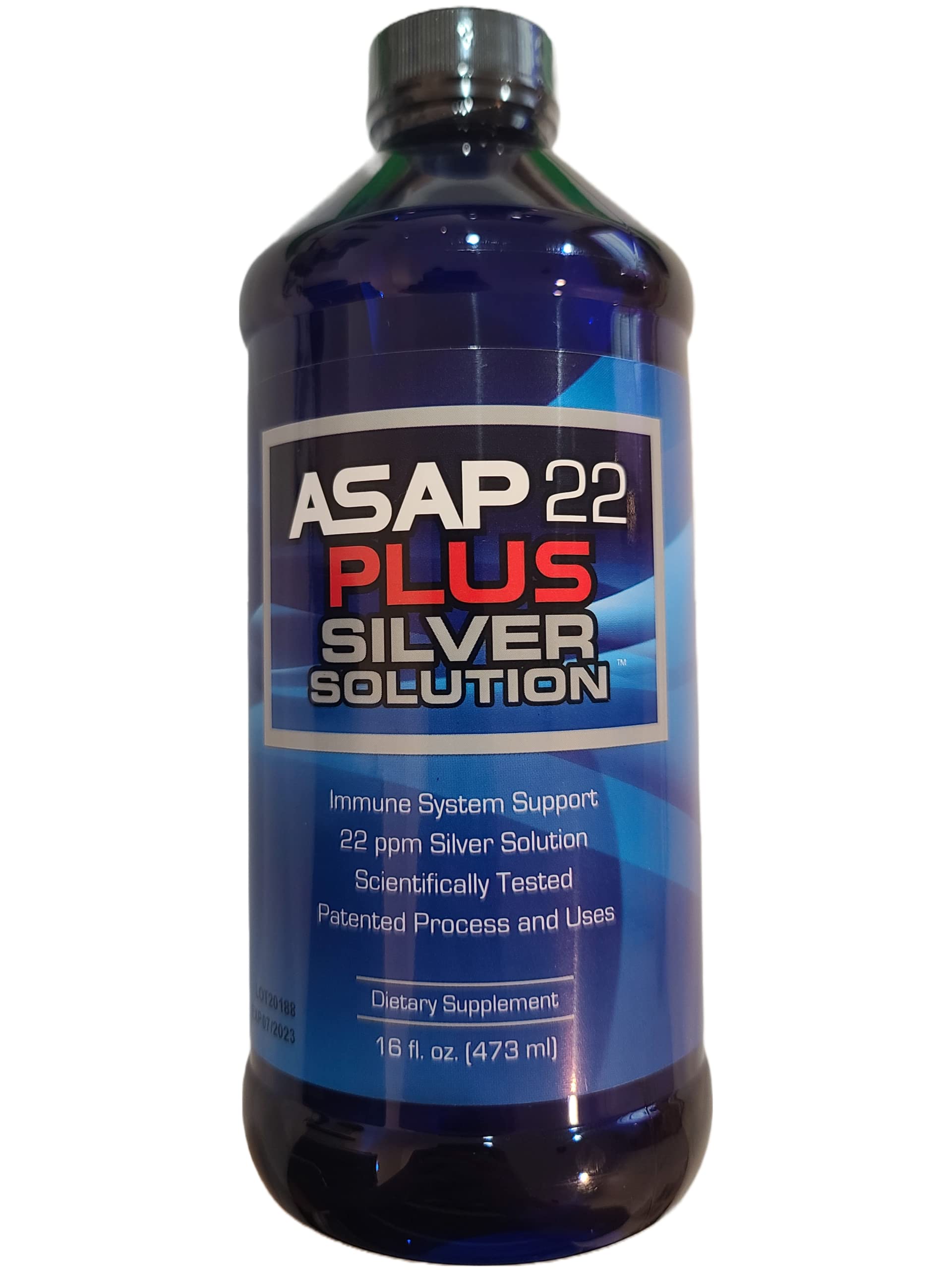 American Biotech Labs ASAP 22 Plus Silver Solution 16 Fl Oz front view