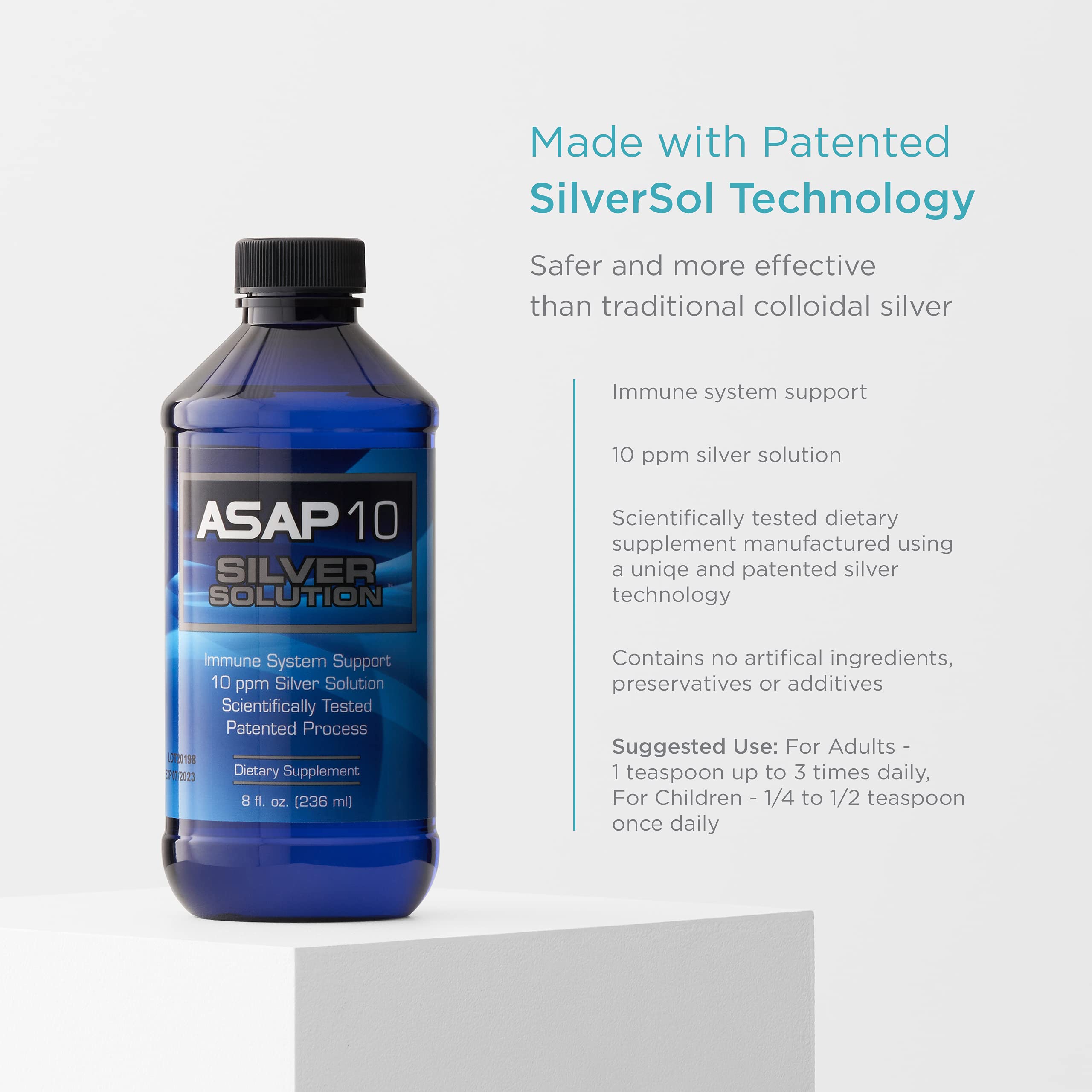 American Biotech Labs Colloidal Silver 10 PPM 14g side view
