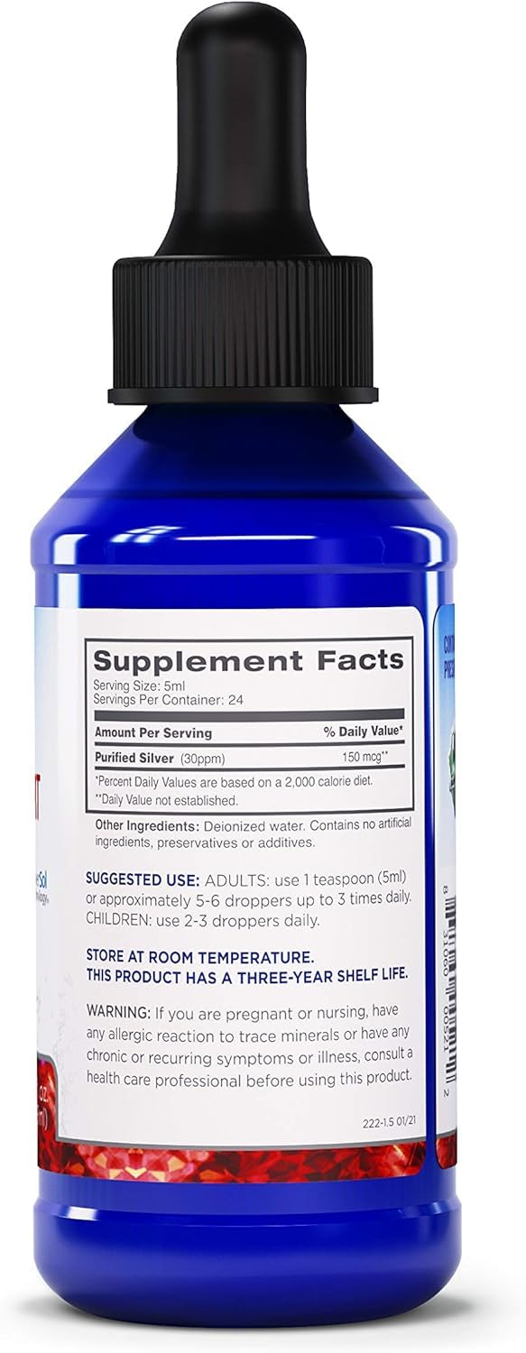 American Biotech Labs Colloidal Silver 150g label close-up