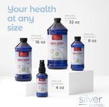 American Biotech Labs Silver Biotics Colloidal Silver on a wooden table