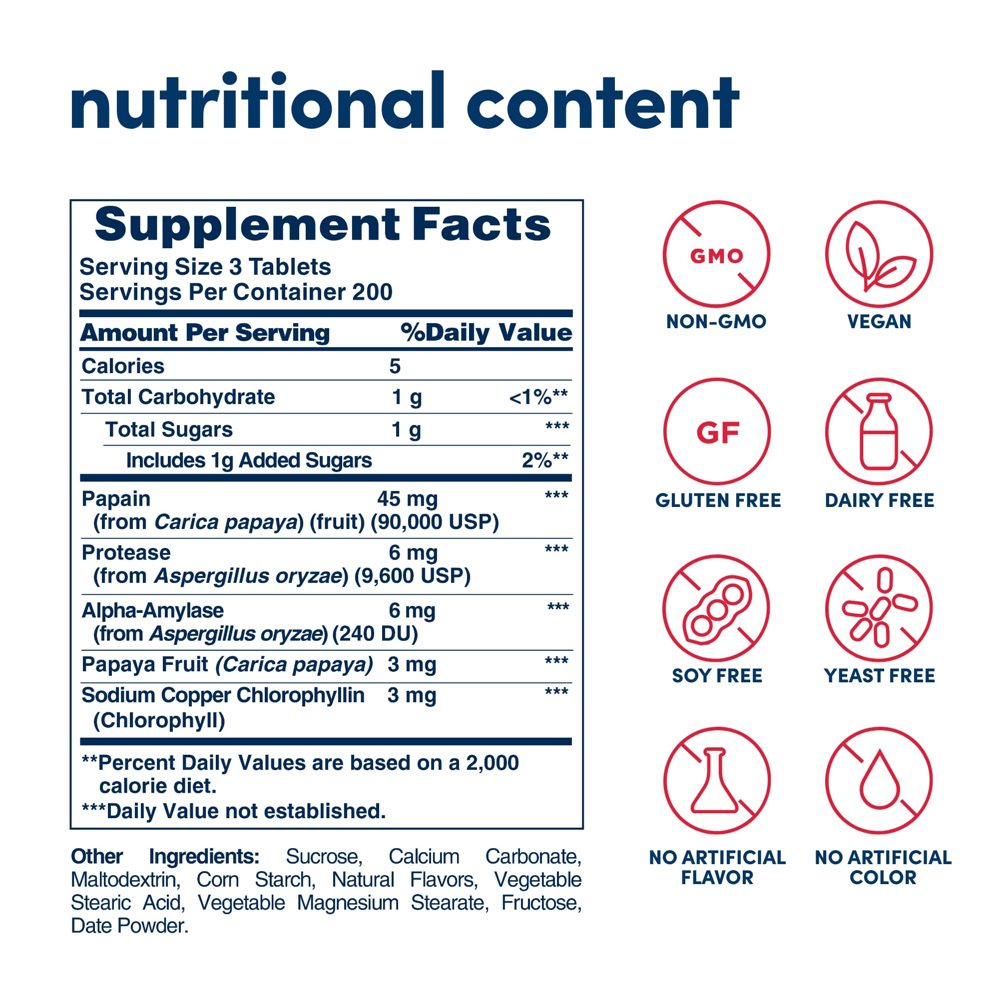 American Health Multi-Enzymes 363g supplement side view