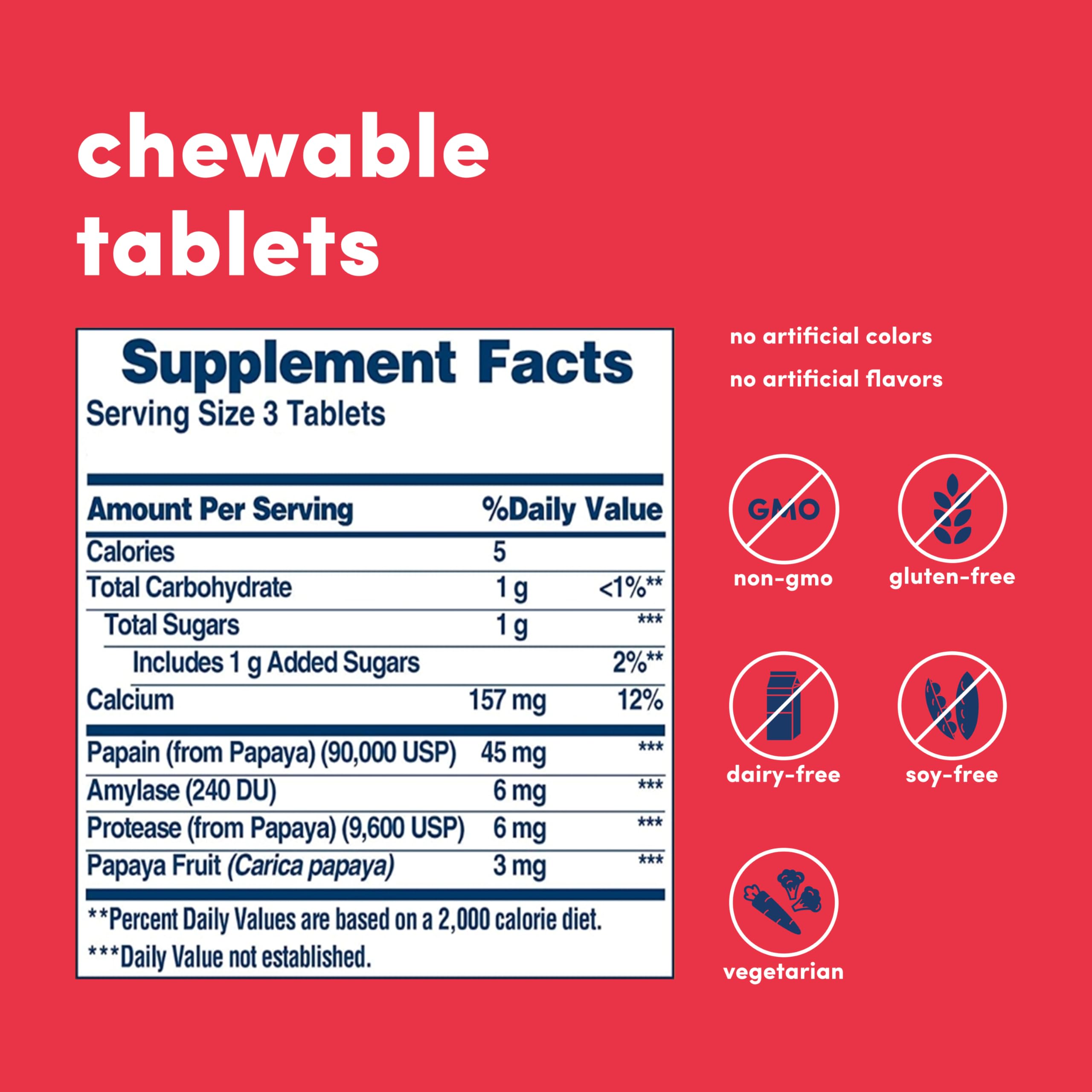 American Health Papaya Enzyme bottle with 100 tablets