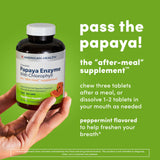 American Health Papaya Enzyme Chewable Tablets side view