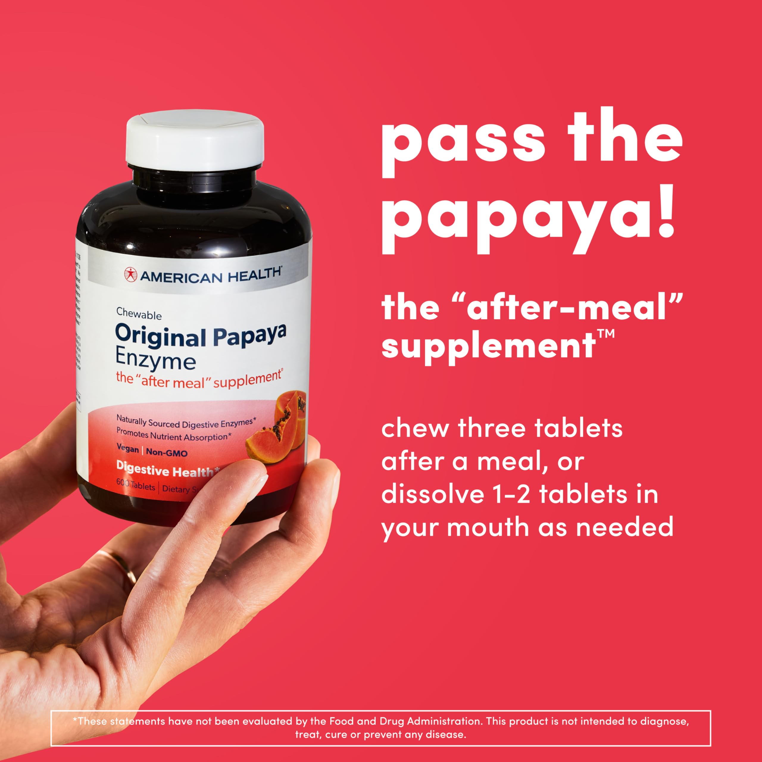 American Health Papaya Enzyme ingredients list