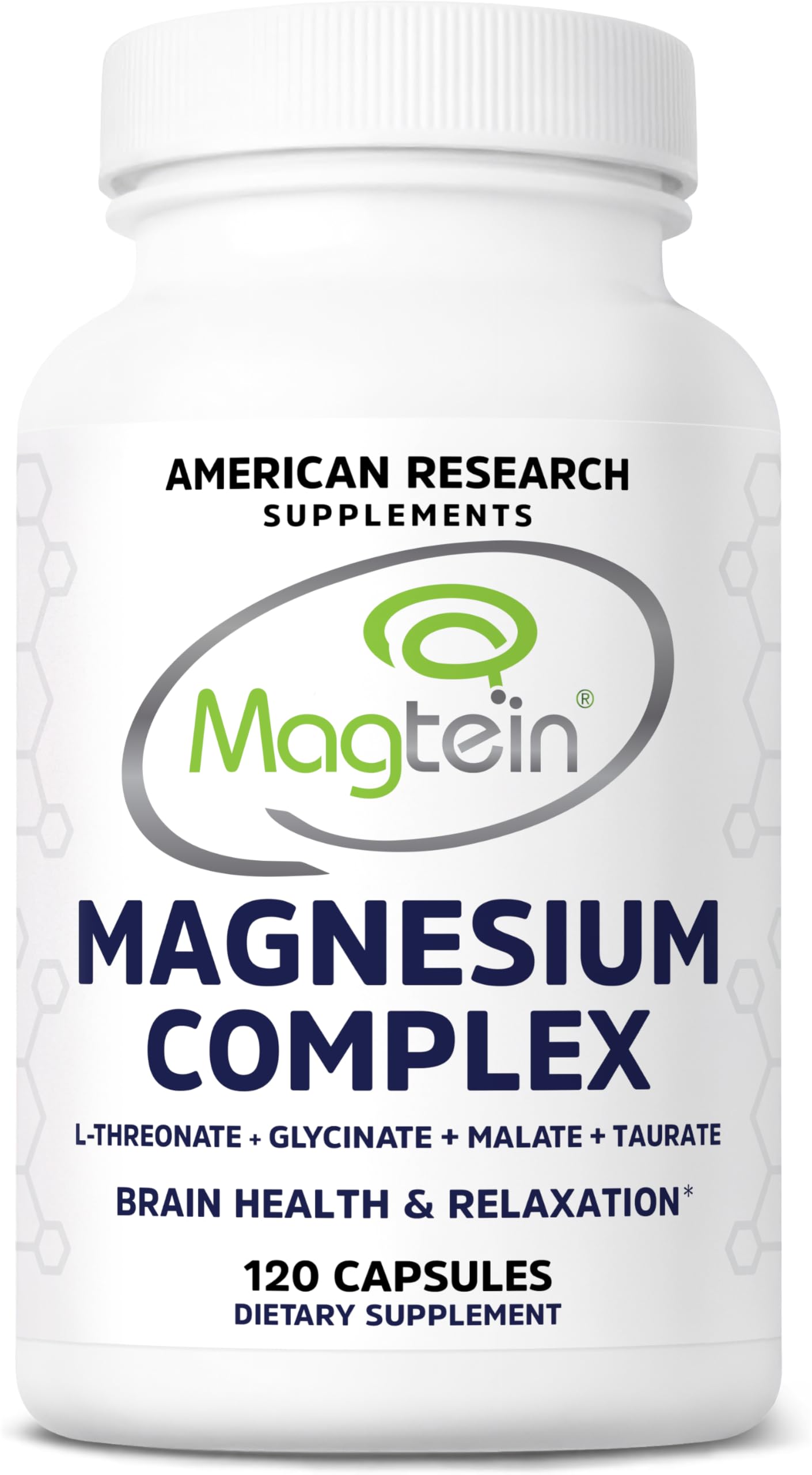 American Research Supplements Magnesium Complex 120 capsules front view