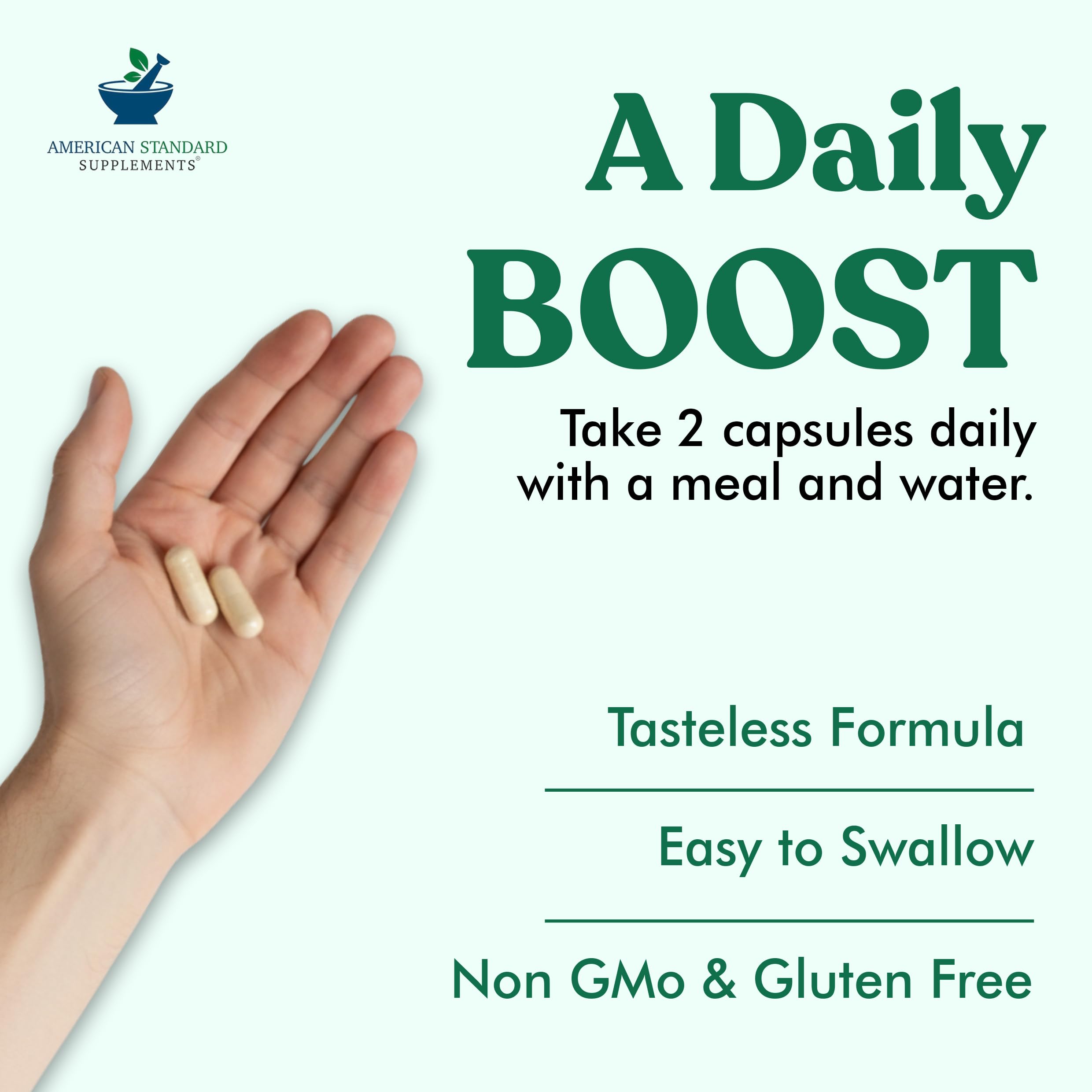 American Standard Multi-Enzymes 400mg close-up of capsules