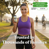 American Standard Supplements Berberine HCL capsules in a hand