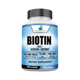 American Standard Supplements Biotin 20,000 mcg 120 capsules front view
