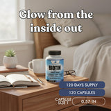 American Standard Supplements Biotin 20,000 mcg bottle with a clean background