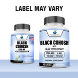 American Standard Supplements Black Cohosh capsules side view