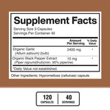 American Standard Supplements Garlic 2400mg capsules close-up