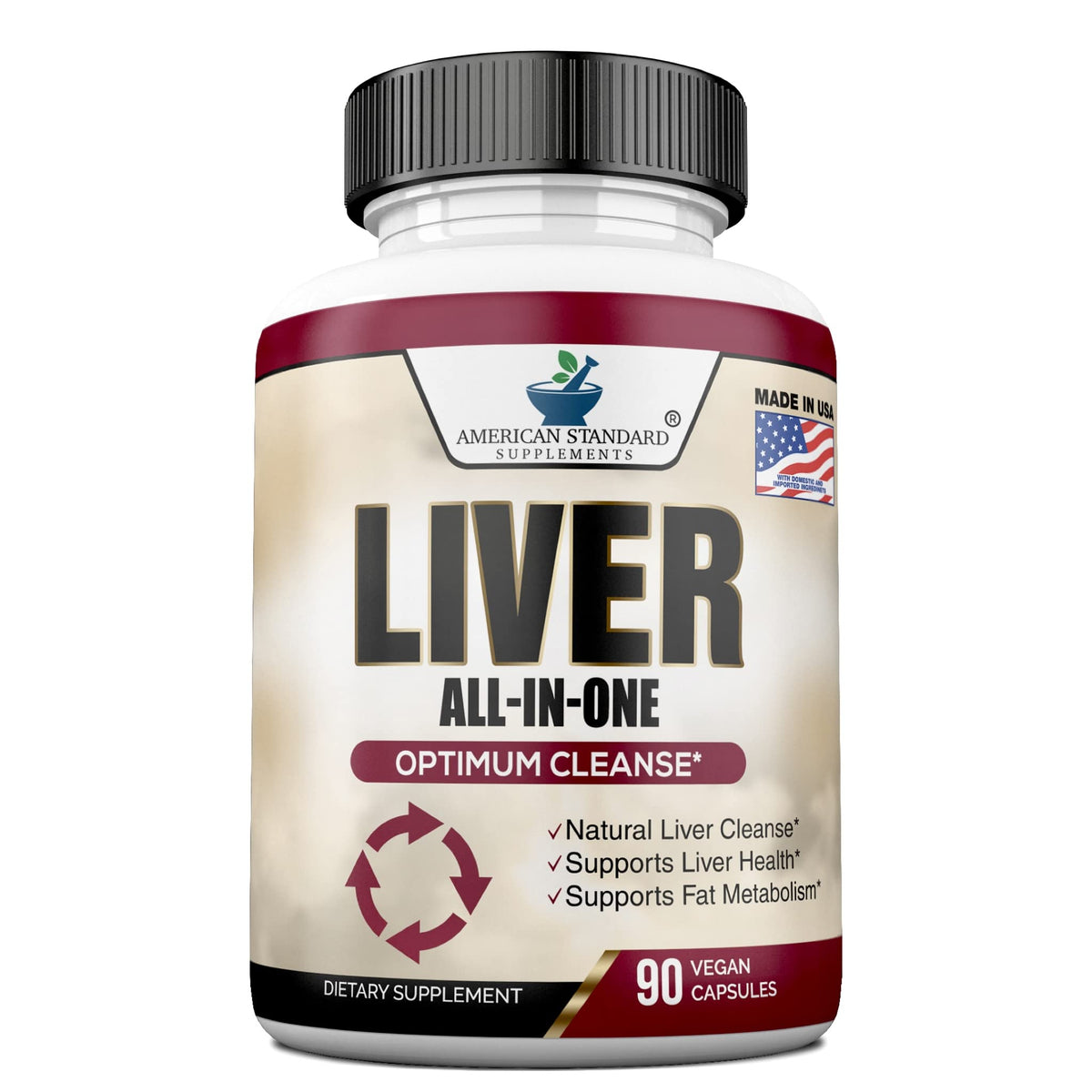 American Standard Supplements Liver All In One front view