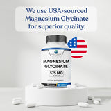 American Standard Supplements Magnesium Glycinate 100g back view