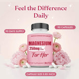 American Standard Supplements Magnesium Glycinate 250mg bottle next to a glass of water