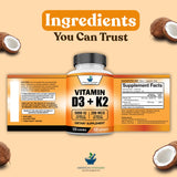 American Standard Supplements Vitamin D3 and K2 with a measuring spoon