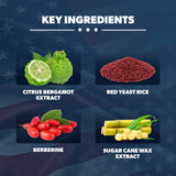 AMERICAN VITALITY Liberty Heart Red Yeast Rice Supplement ingredients list