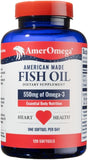 AmerOmega Fish Oil Softgels front view with packaging