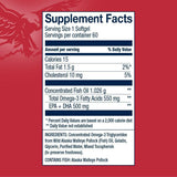 AmerOmega Fish Oil Supplement ingredients list